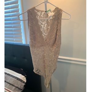 Lace body suit